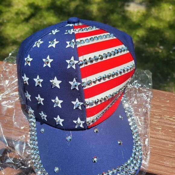 New Five-pointed Star Artificial Diamond Baseball Cap Outdoor  Sunshade Hat - Picture 5 of 6